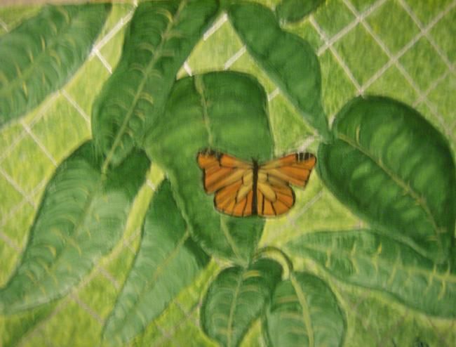 Painting titled "The Monarch Butterf…" by Raggedyjan, Original Artwork