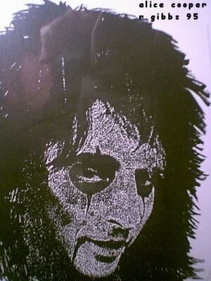 Dibujo titulada ""Alice Cooper" By R…" por Rainbow Sherbert, Obra de arte original