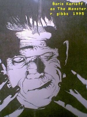 Drawing titled ""Boris Karloff as T…" by Rainbow Sherbert, Original Artwork