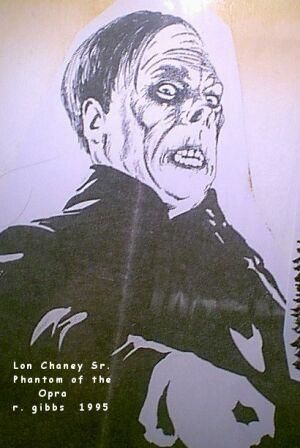 Dessin intitulée ""Lon Chaney Sr. Pha…" par Rainbow Sherbert, Œuvre d'art originale