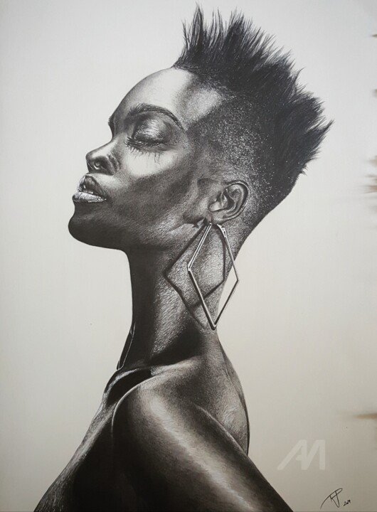 The Black Beauty Drawing By Raissa Levati Pelegrim Artmajeur
