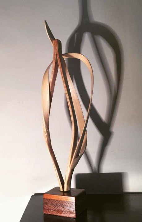 Sculpture titled "Deco III - The Lust" by Raka Studio, Original Artwork, Wood