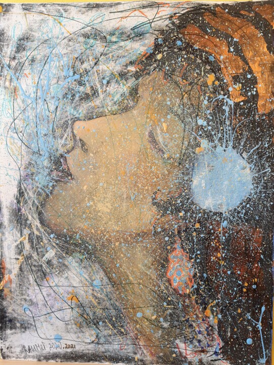 Pittura intitolato "Loving" da Rakhmet Redzhepov, Opera d'arte originale, Acrilico