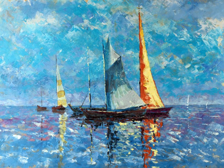 Pintura titulada "Sail" por Rakhmet Redzhepov, Obra de arte original, Acrílico