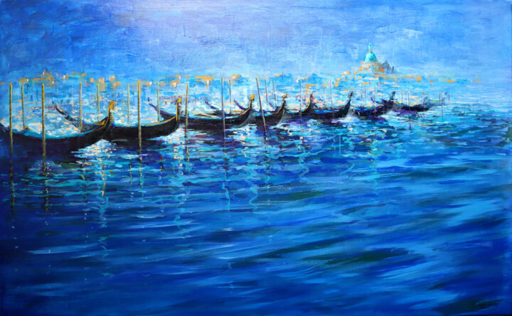 Peinture intitulée "Venice Blue" par Rakhmet Redzhepov, Œuvre d'art originale, Huile