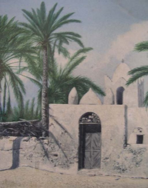 Pittura intitolato "Fort désert madagas…" da Ralambo, Opera d'arte originale
