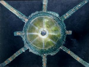 Painting titled "Archaeostronomy" by Ralph Levesque, Original Artwork