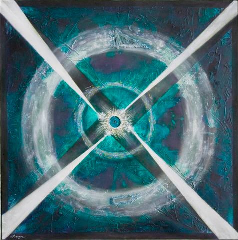 Painting titled "Pulsar" by Ralph Levesque, Original Artwork