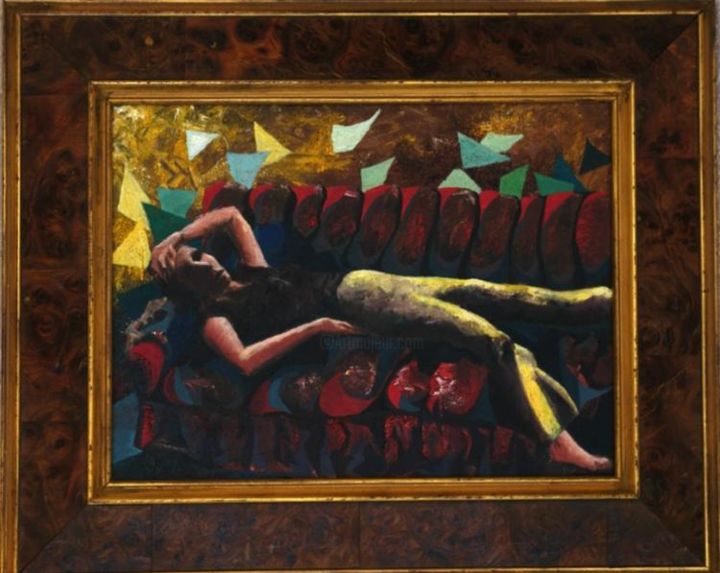 Painting titled "Daymare" by Ralph Papa, Original Artwork, Oil