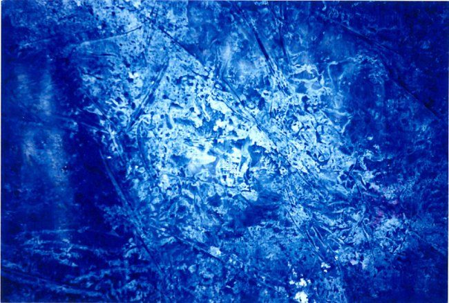 Painting titled "Deep Blue" by Roberto Richetto Rambaldini, Original Artwork