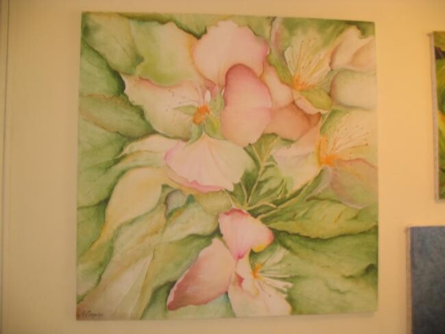 Painting titled "flores" by Ramon Cabrera R, Original Artwork