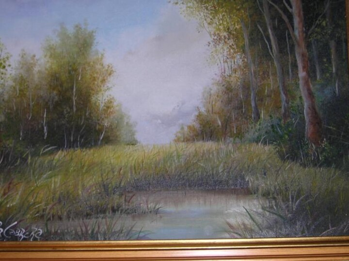 Pittura intitolato "paisaje" da Ramon Cabrera R, Opera d'arte originale