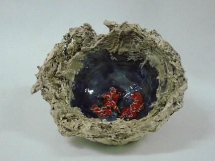 Escultura titulada "De profundo azul" por Ramón Cortés, Obra de arte original,