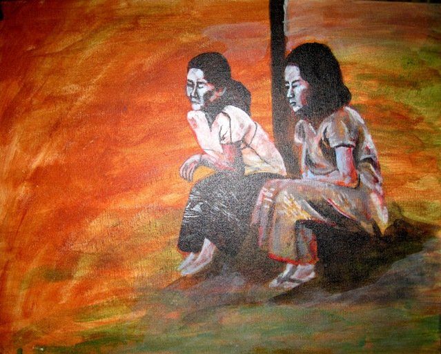 Painting titled "untitled-531" by Ramya Kapula, Original Artwork, Oil