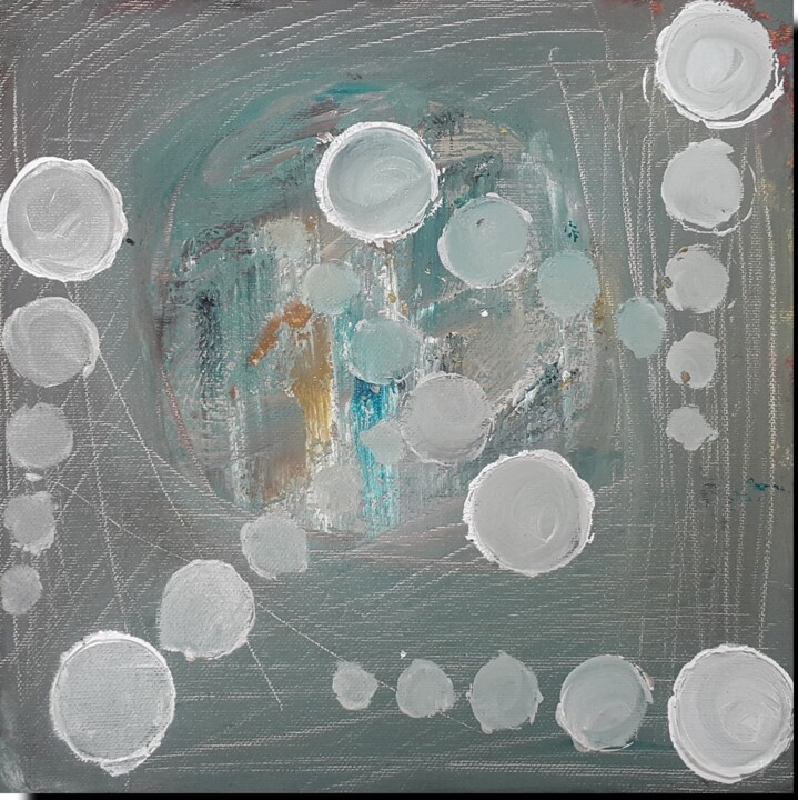 Painting titled "Collective energy" by Brush Strokes And Beyond, Original Artwork, Acrylic Mounted on Wood Stretcher frame