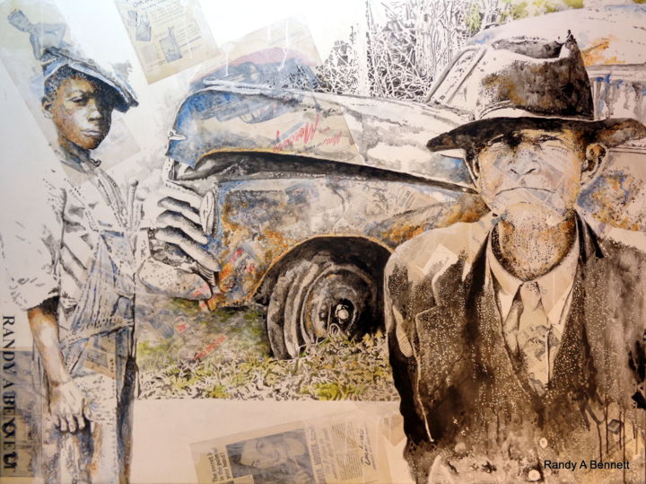 Collages titled "ABANDONED" by Randy A Bennett Art, Original Art,