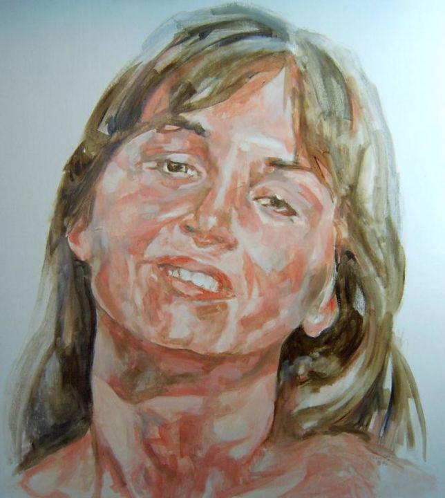 Peinture intitulée "Douce" par Frank-E Rannou, Œuvre d'art originale,