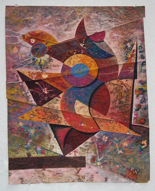 Malerei mit dem Titel "Spangled Banner" von Ran Webber, Original-Kunstwerk