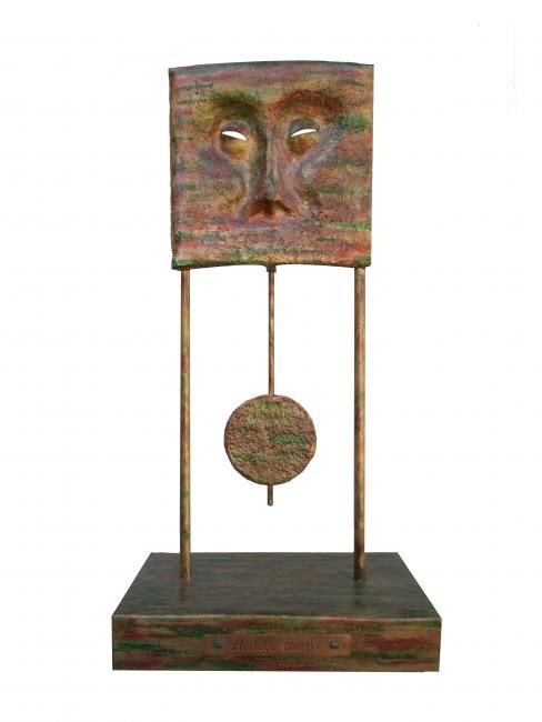 Sculpture titled "Horloge Muette" by Raoul Riss, Original Artwork