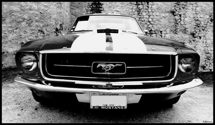 Фотография под названием "Ford Mustang" - Le Capricieux Photographe, Подлинное произведение искусства