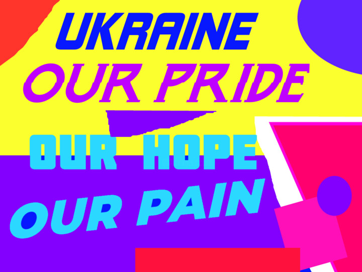 Digital Arts titled "Ukraine Our Pride O…" by Raphael Canossa, Original Artwork, Digital Painting