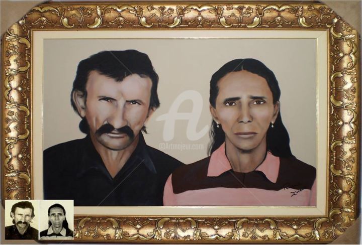 Pintura intitulada "casal.png" por Raquel Iverniz, Obras de arte originais, Acrílico