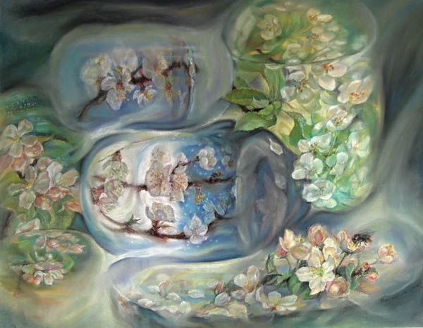 Pittura intitolato "аквариум" da Svetlana Vasileva, Opera d'arte originale