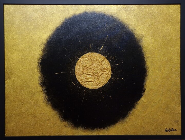 Pintura titulada "LOOCK OF GOLD" por Rasty Stone, Obra de arte original, Acrílico