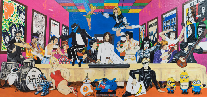 Ζωγραφική με τίτλο "Last Supper" από Raul Blisniuk, Αυθεντικά έργα τέχνης, Ακρυλικό