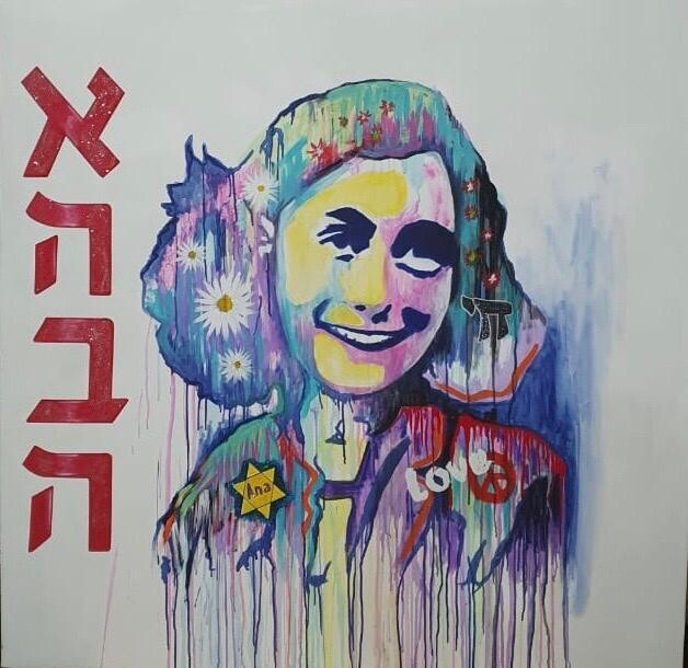 Malerei mit dem Titel "Tribute to Anna Fra…" von Raul Blisniuk, Original-Kunstwerk, Acryl