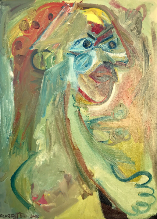 Painting titled "LA BÚSQUEDA" by Raul Cañestro Caballero, Original Artwork, Oil