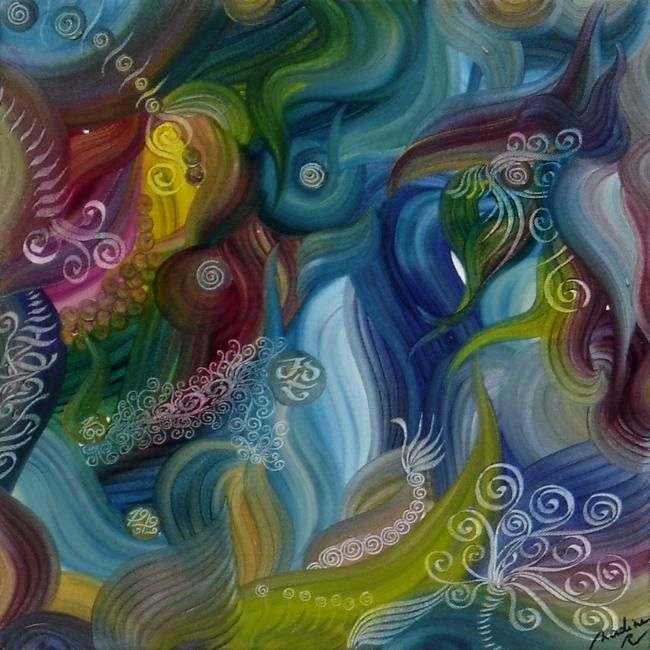 Peinture intitulée "L'essence ciel" par Nadine Ravalard, Œuvre d'art originale