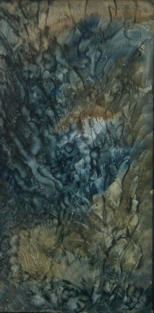 Painting titled "Minéral" by Nadine Ravalard, Original Artwork