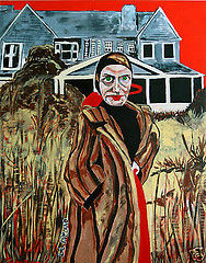 Painting titled "Edith Beale" by Outsider Artist, Original Art,