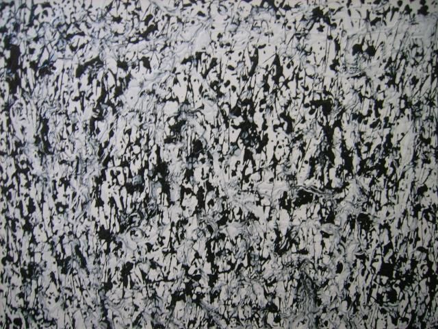 Painting titled "Black and White" by Ray Garcia, Original Artwork