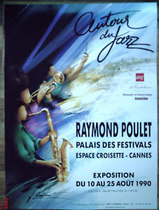 Peinture intitulée "AUTOUR DU JAZZ" par Raymond Poulet, Œuvre d'art originale