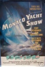 Painting titled "MONACO YACHT SHOW A…" by Raymond Poulet, Original Artwork
