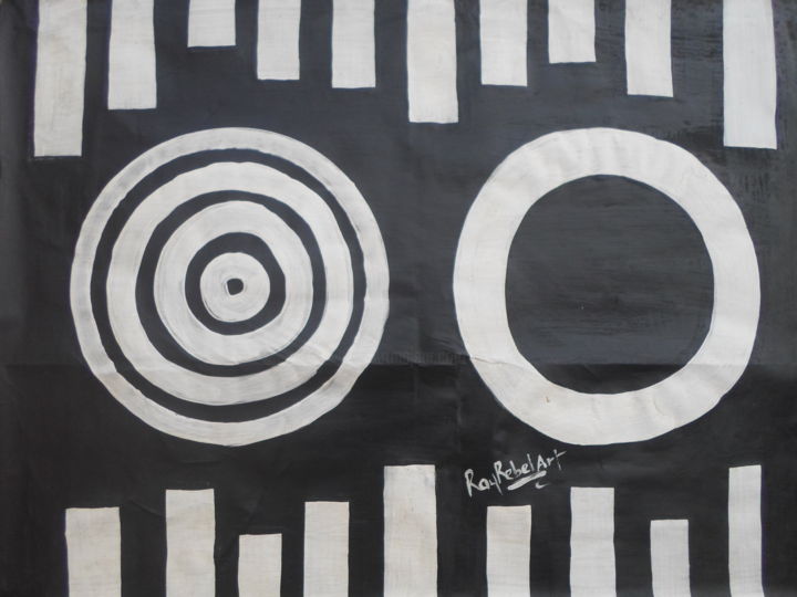 Peinture intitulée "ordre divin" par Ray Rebel Art, Œuvre d'art originale, Acrylique