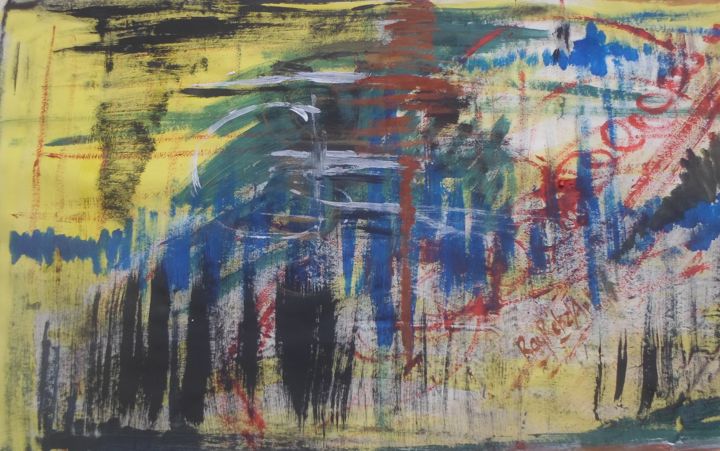 Peinture intitulée "Nature morte" par Ray Rebel Art, Œuvre d'art originale, Acrylique