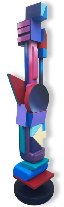 Sculpture intitulée "Bird of the Mind" par Thierry Corpet (Raymond X), Œuvre d'art originale, Bois