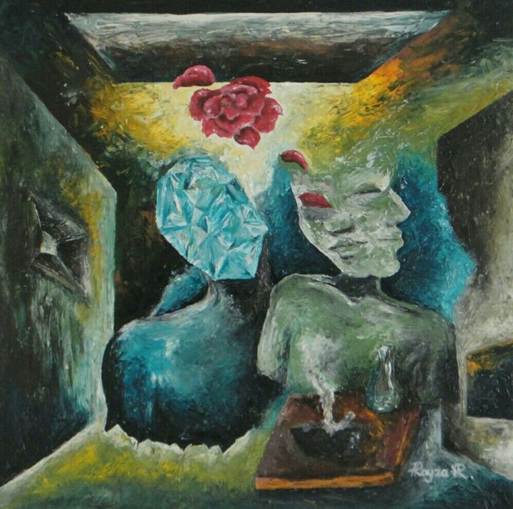 Pintura intitulada "Passo da Passagem e…" por Rayza Ribeiro, Obras de arte originais, Tinta