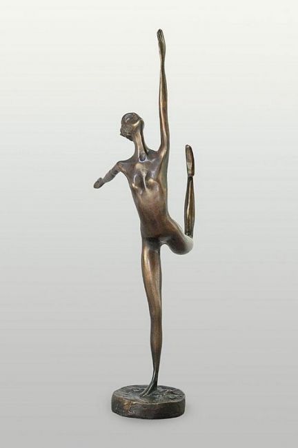 Skulptur mit dem Titel "Ballerina Bronze" von Razia Gershon, Original-Kunstwerk