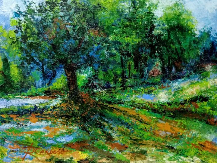 Pintura intitulada "CAMINHO" por Rcardoso, Obras de arte originais, Acrílico