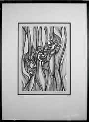 Painting titled "three faces of haml…" by Robert C Maize, Original Artwork