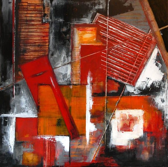 Peinture intitulée "DESAXEMENTS" par Otrebor, Œuvre d'art originale,