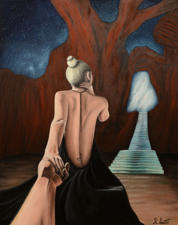 Painting titled "Ai confini dell’ Ed…" by Rosanna Cerutti, Original Art, Acrylic