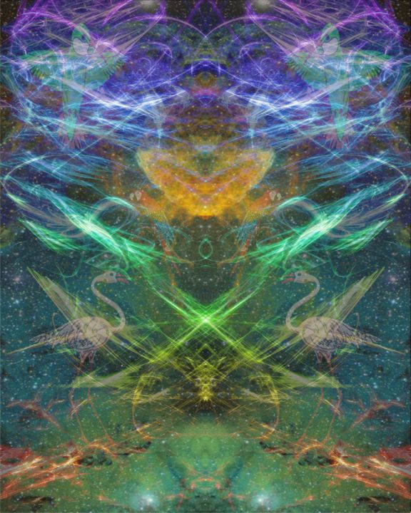 Digital Arts titled "flights-of-the-bell…" by Rcrystalwolfe, Original Art, Digital Painting