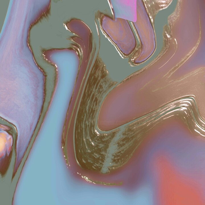 Отпечатки и Гравюры под названием "Dancing Amygdala" - Rea Schenk, Подлинное произведение искусства, 2D Цифровая Работа