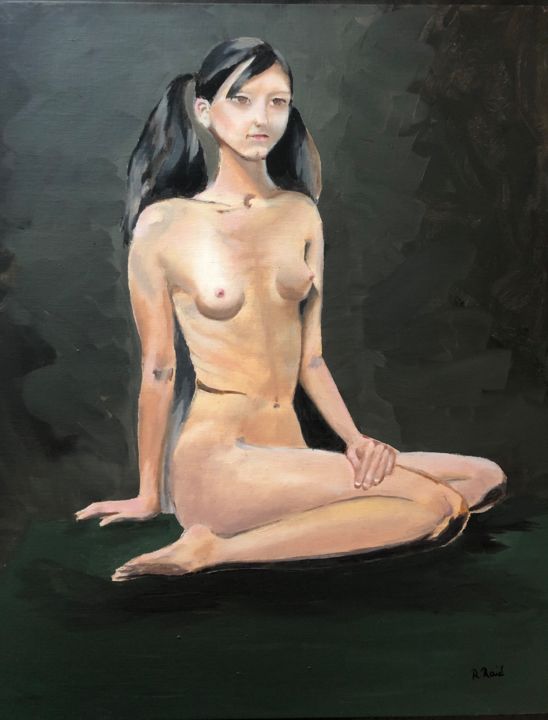 Peinture intitulée "Tatiana" par Rebecca Raïc Soria, Œuvre d'art originale, Huile
