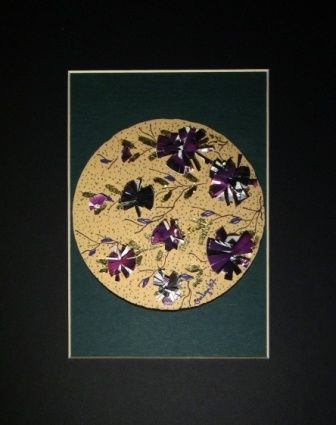 Sculpture titled "The Purple Flowers" by Evelyn Reinprecht, Original Artwork
